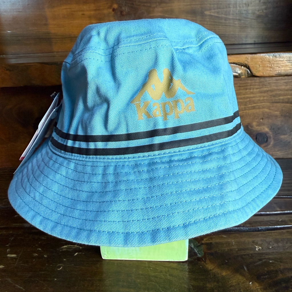 Kappa Bucket Hat Blue Gold Size 56 Brand New With Tags